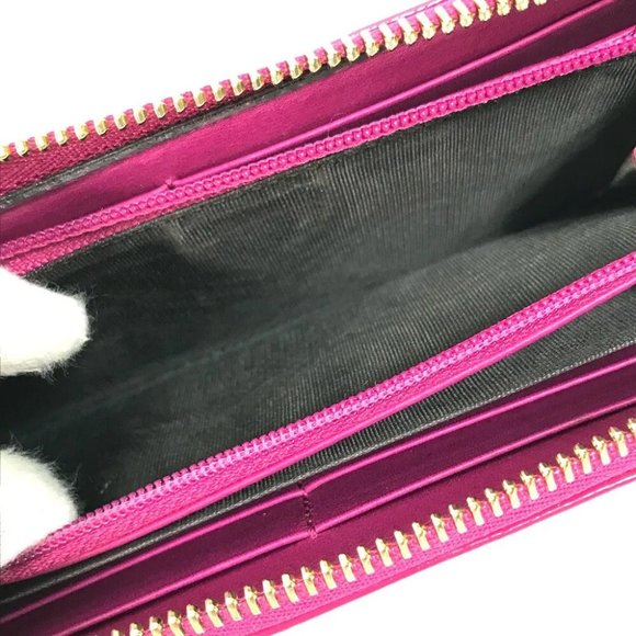 AUTHENTIC GUCCI Abbey GG pattern Guccissima Wallet Long Wallet enamel pink - Picture 13 of 15